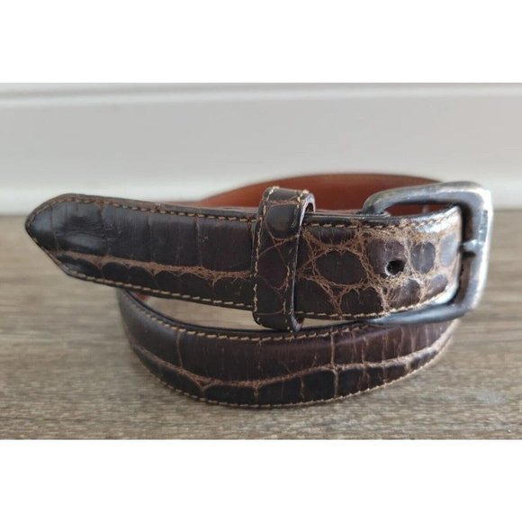 ralph lauren croc belt